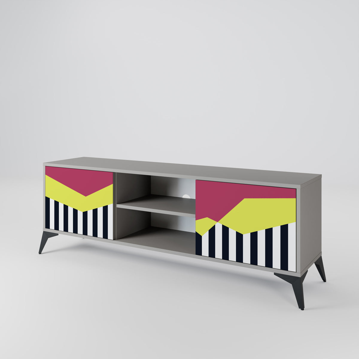 PIANO FANTASY Mueble de TV de 2 Puertas