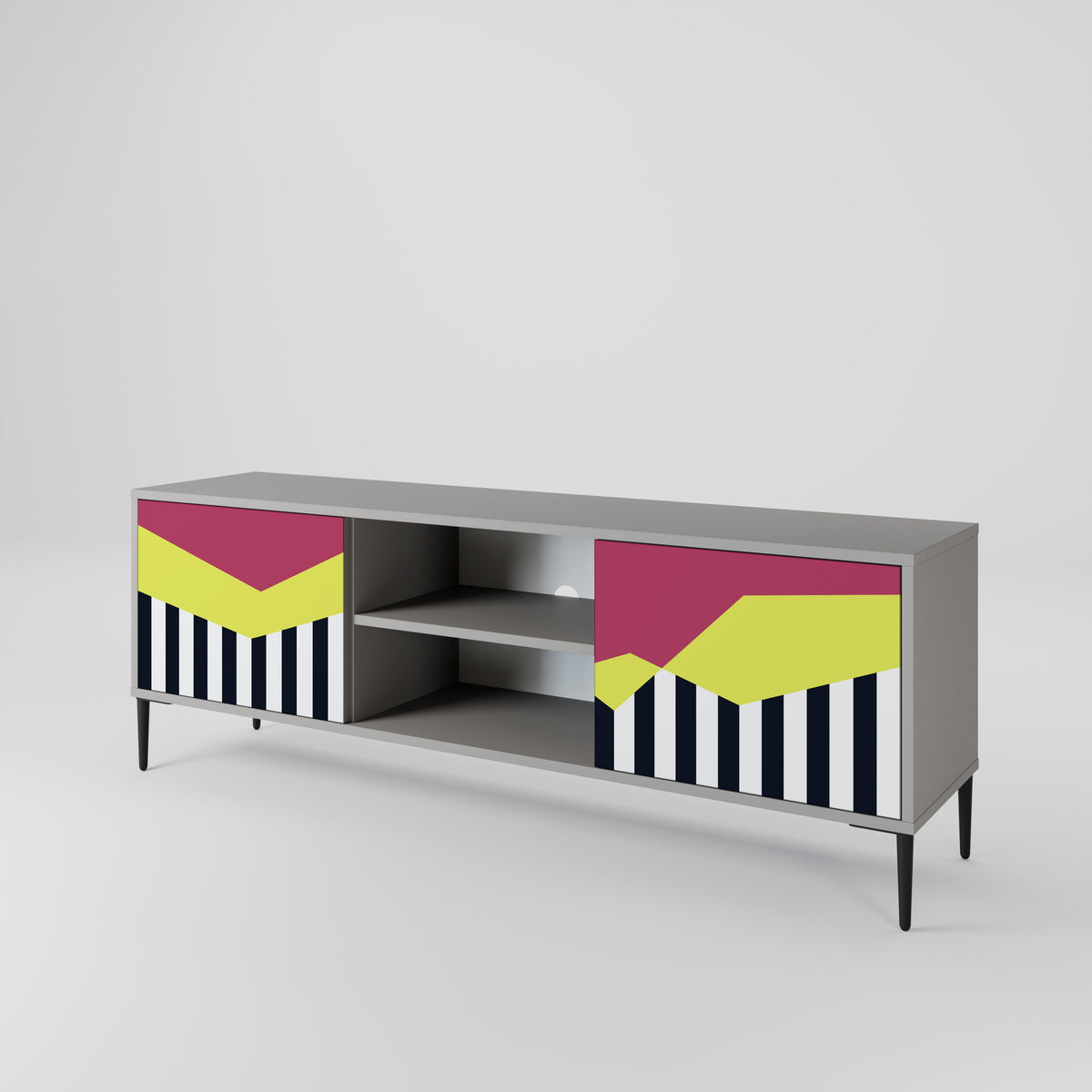 PIANO FANTASY Mueble de TV de 2 Puertas