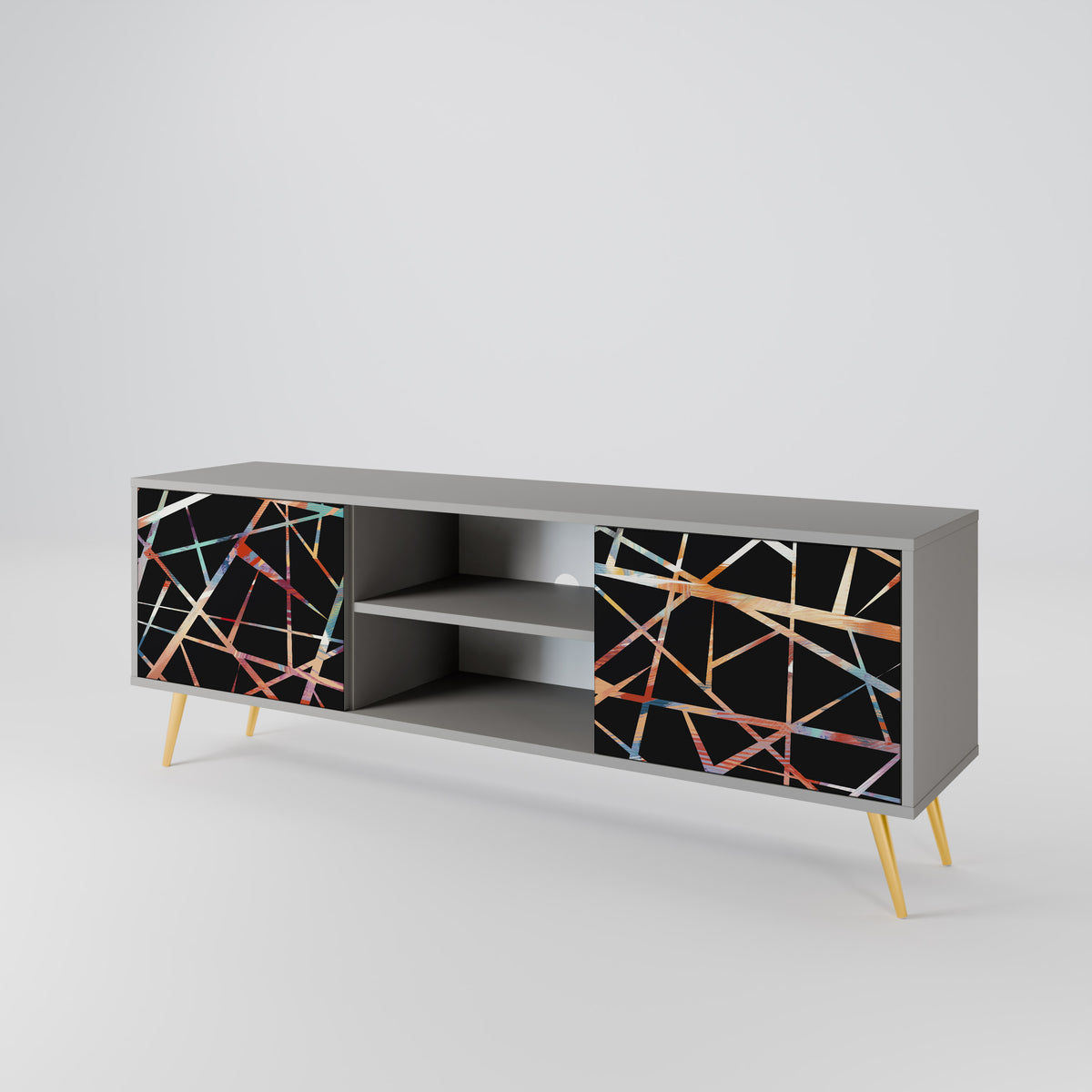 POLYGON VERVE Mueble de TV de 2 Puertas