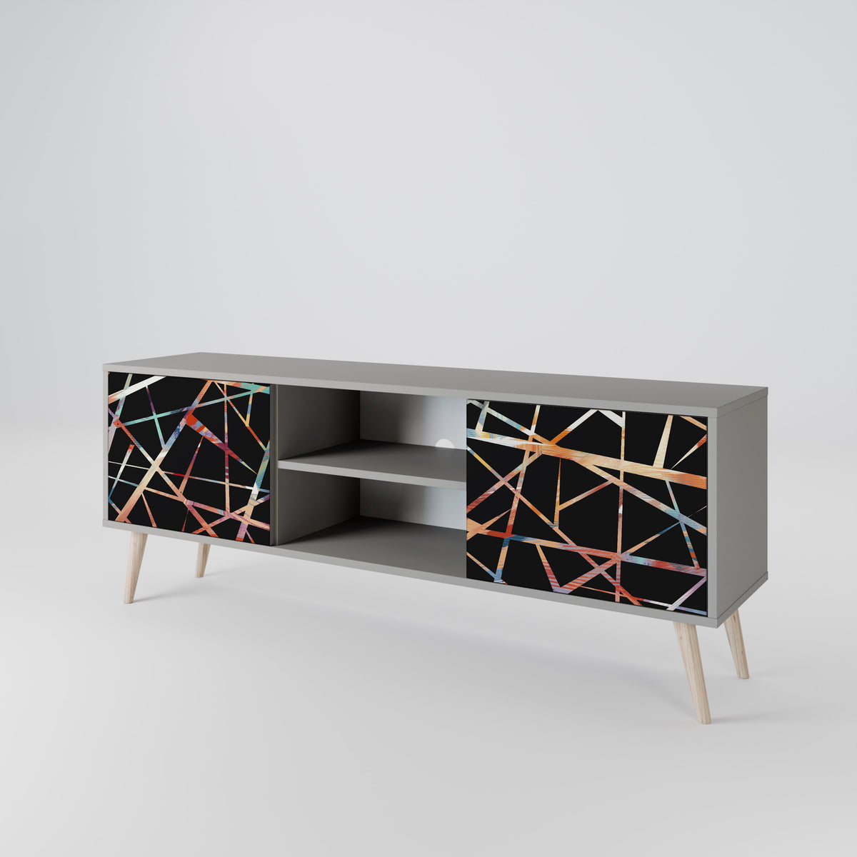 POLYGON VERVE Mueble de TV de 2 Puertas