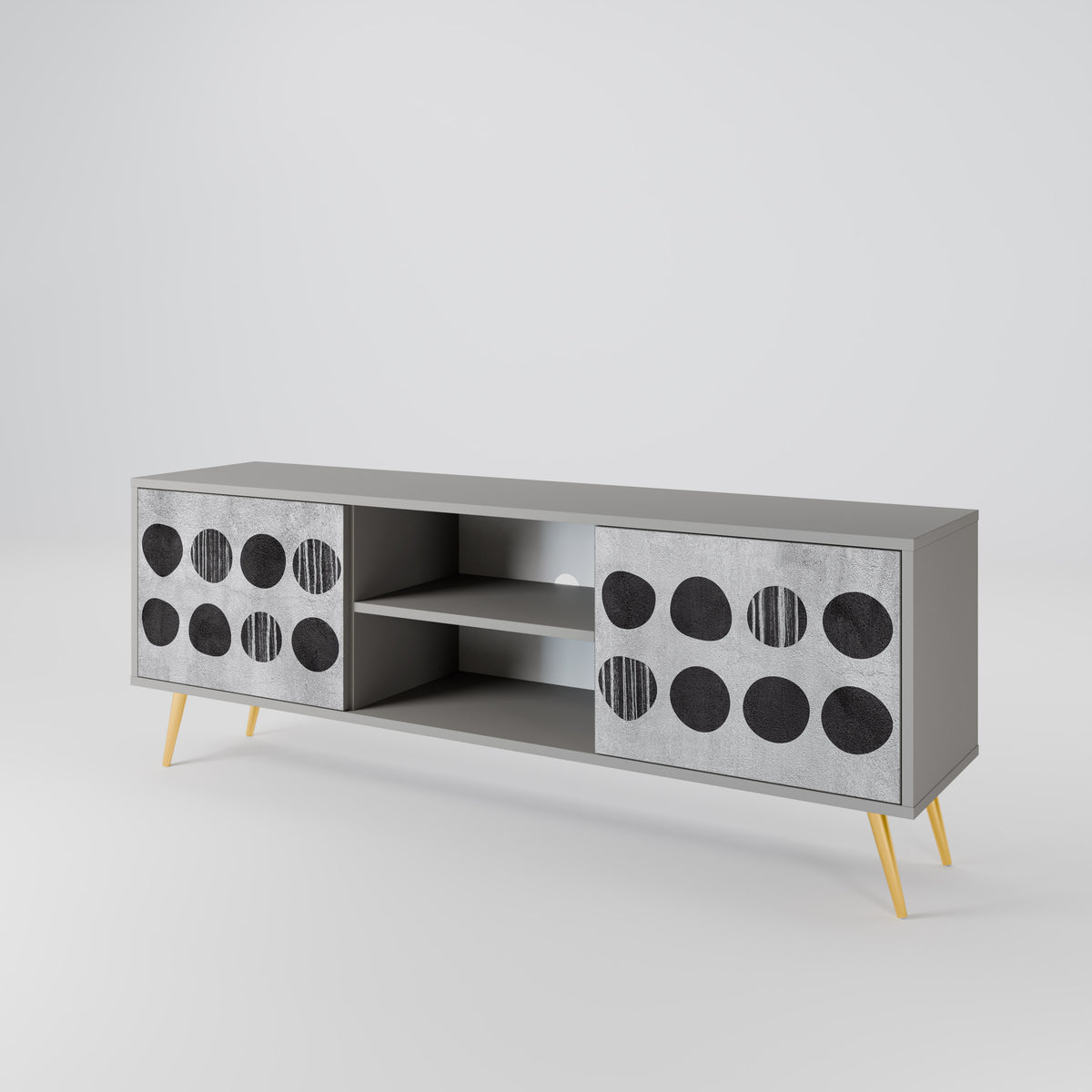 GHOSTLY GRADIENTS Mueble de TV de 2 Puertas
