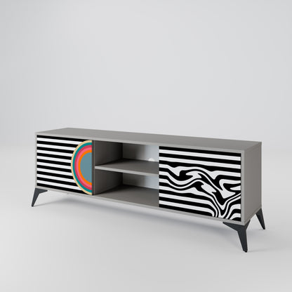 SPECTRA SHOWCASE Mueble de TV de 2 Puertas