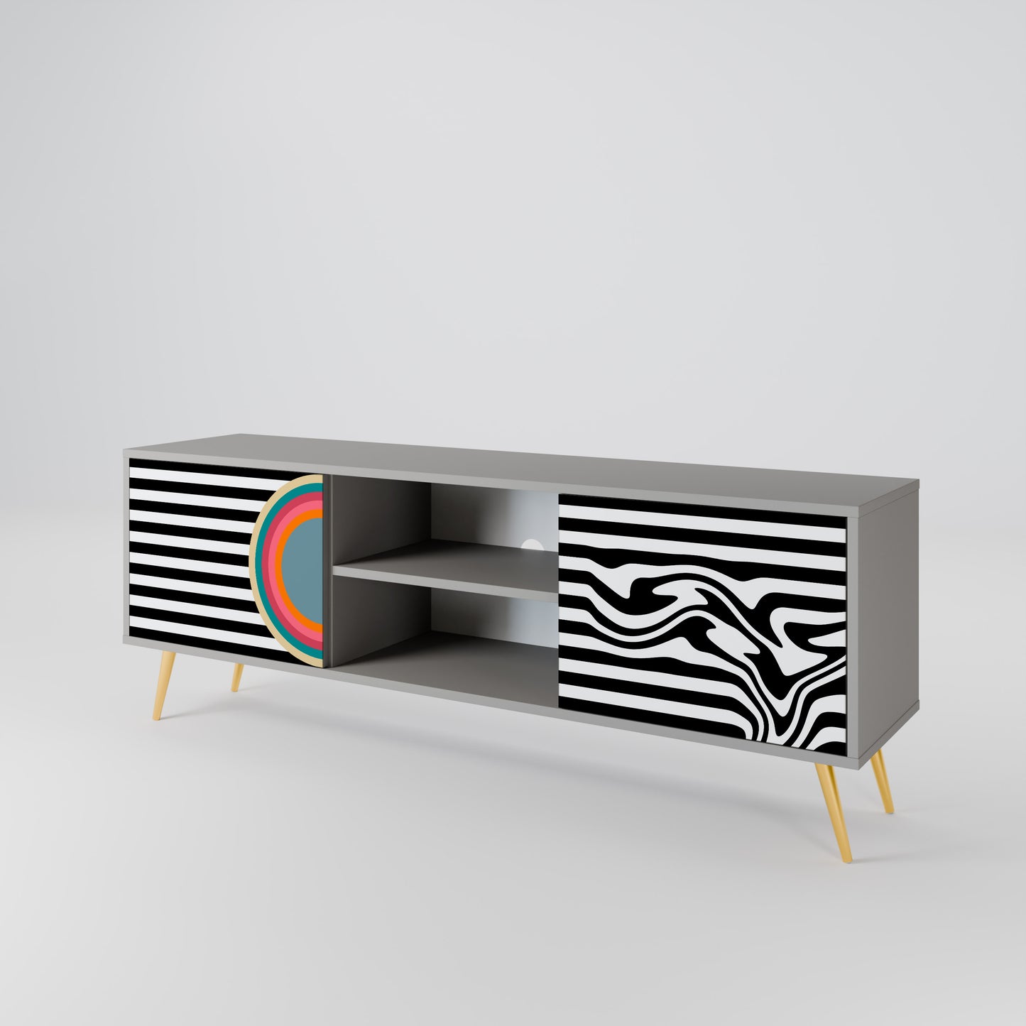 SPECTRA SHOWCASE Mueble de TV de 2 Puertas