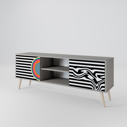 SPECTRA SHOWCASE Mueble de TV de 2 Puertas