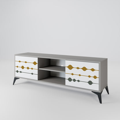 VIVID TONE Mueble de TV de 2 Puertas