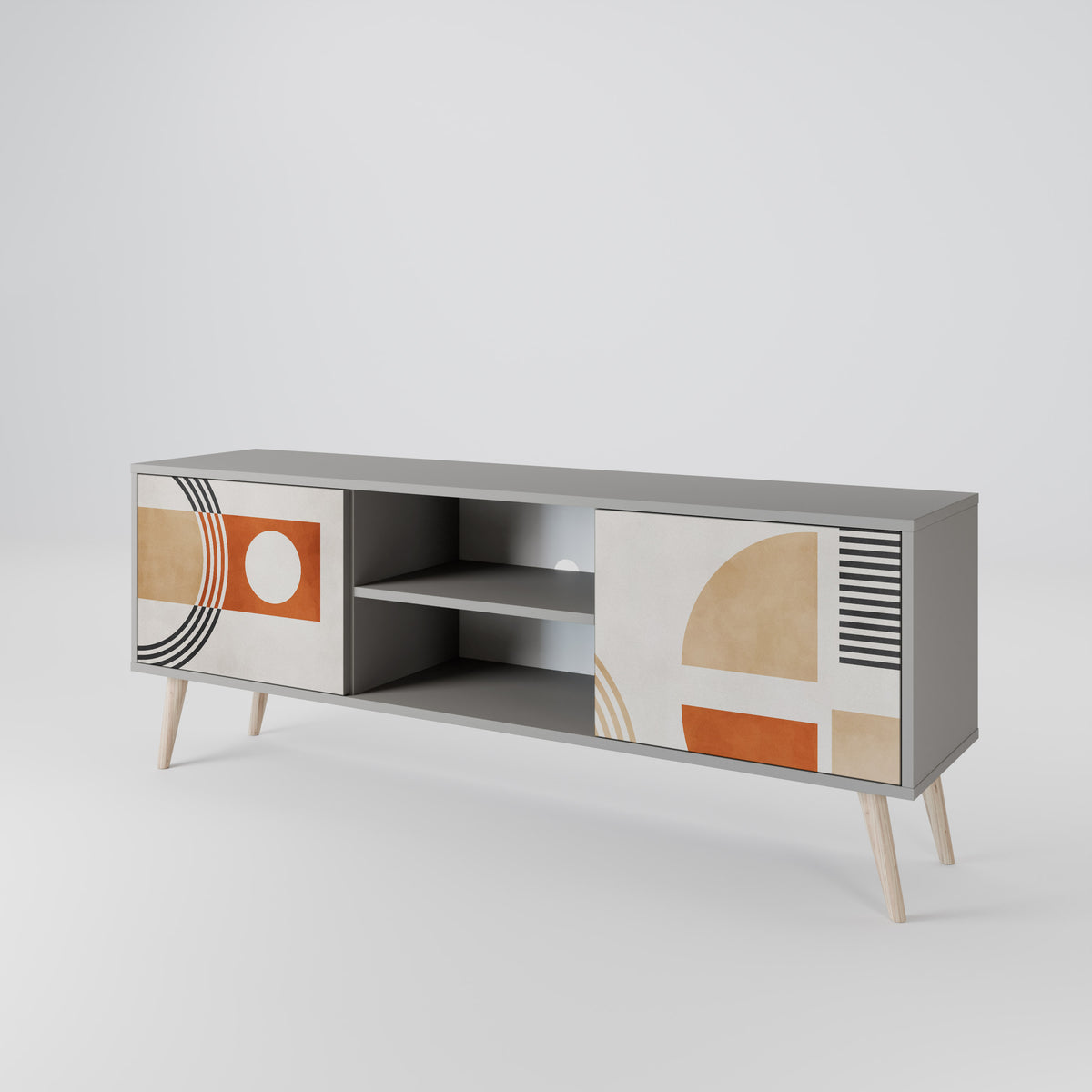 SPACE AROUND Mueble de TV de 2 Puertas