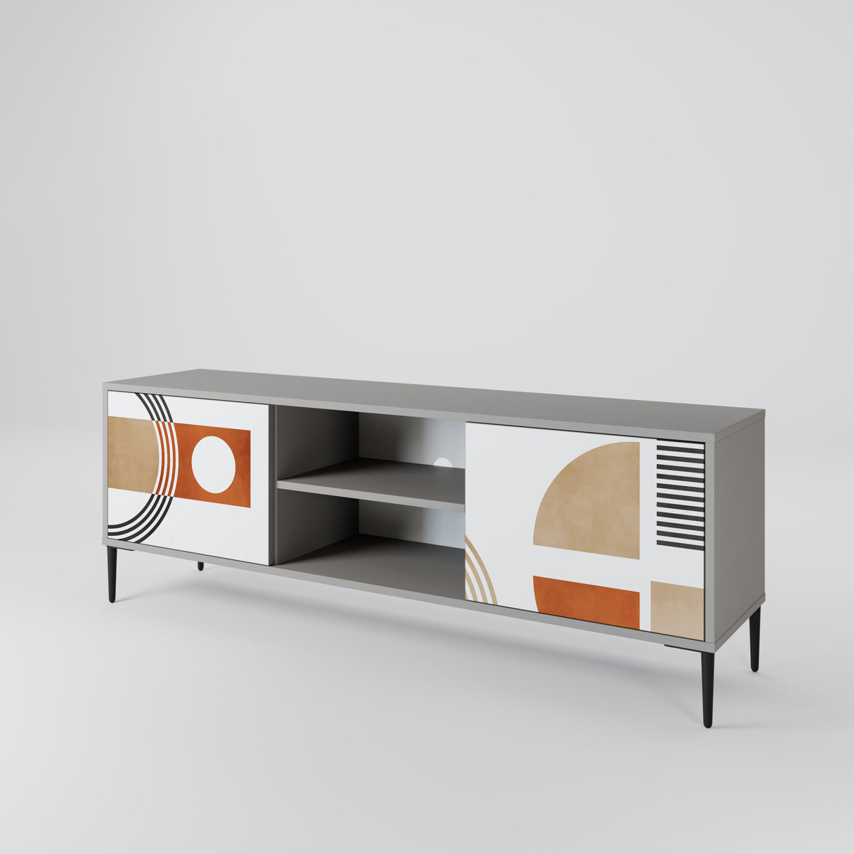 CIRCLE RHYTM Mueble de TV de 2 Puertas