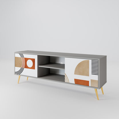 CIRCLE RHYTM Mueble de TV de 2 Puertas