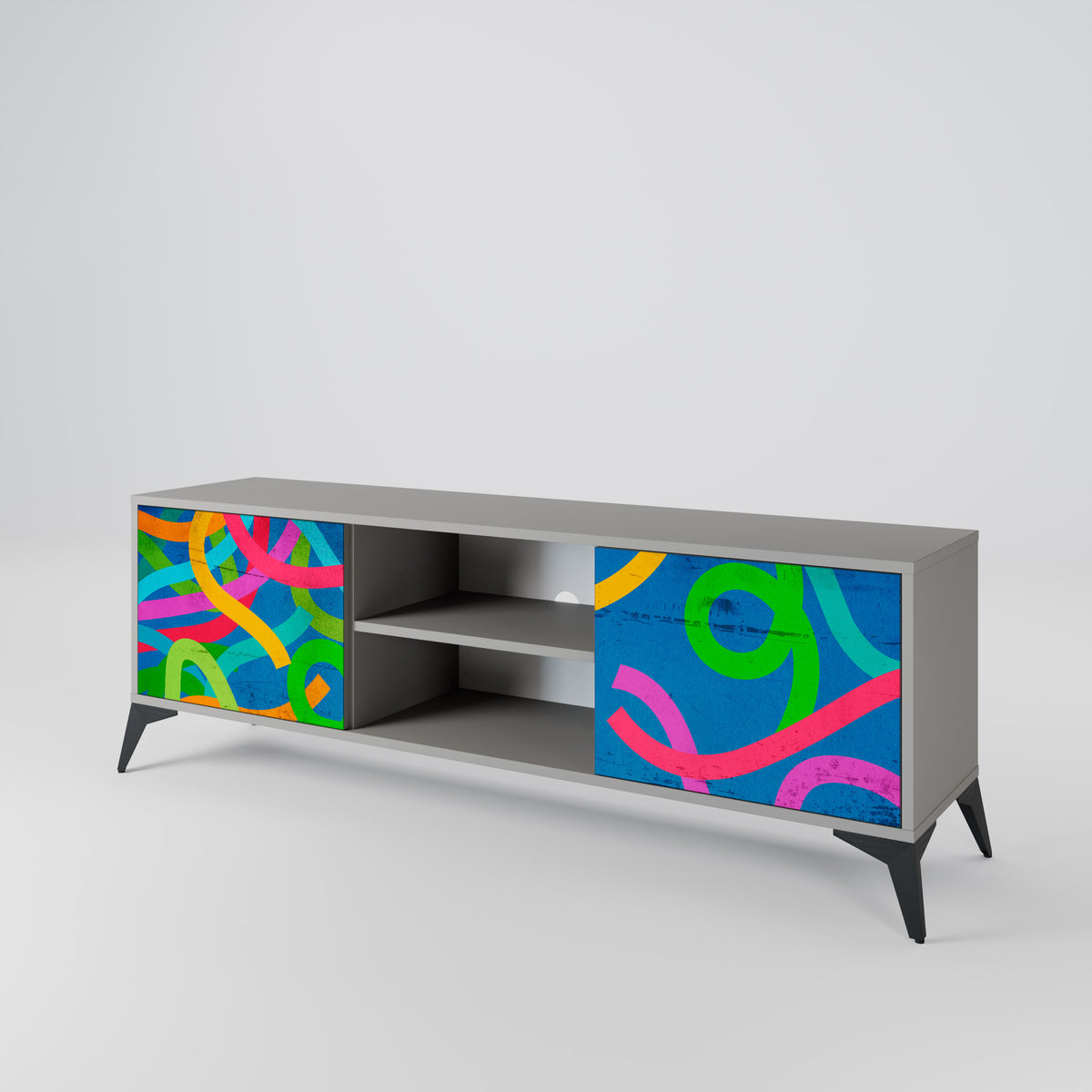 STREAMER TANGLE Mueble de TV de 2 Puertas