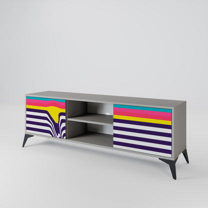 TONE COLLAPSE Mueble de TV de 2 Puertas