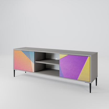 BRIGHT GEOMETRY Mueble de TV de 2 Puertas