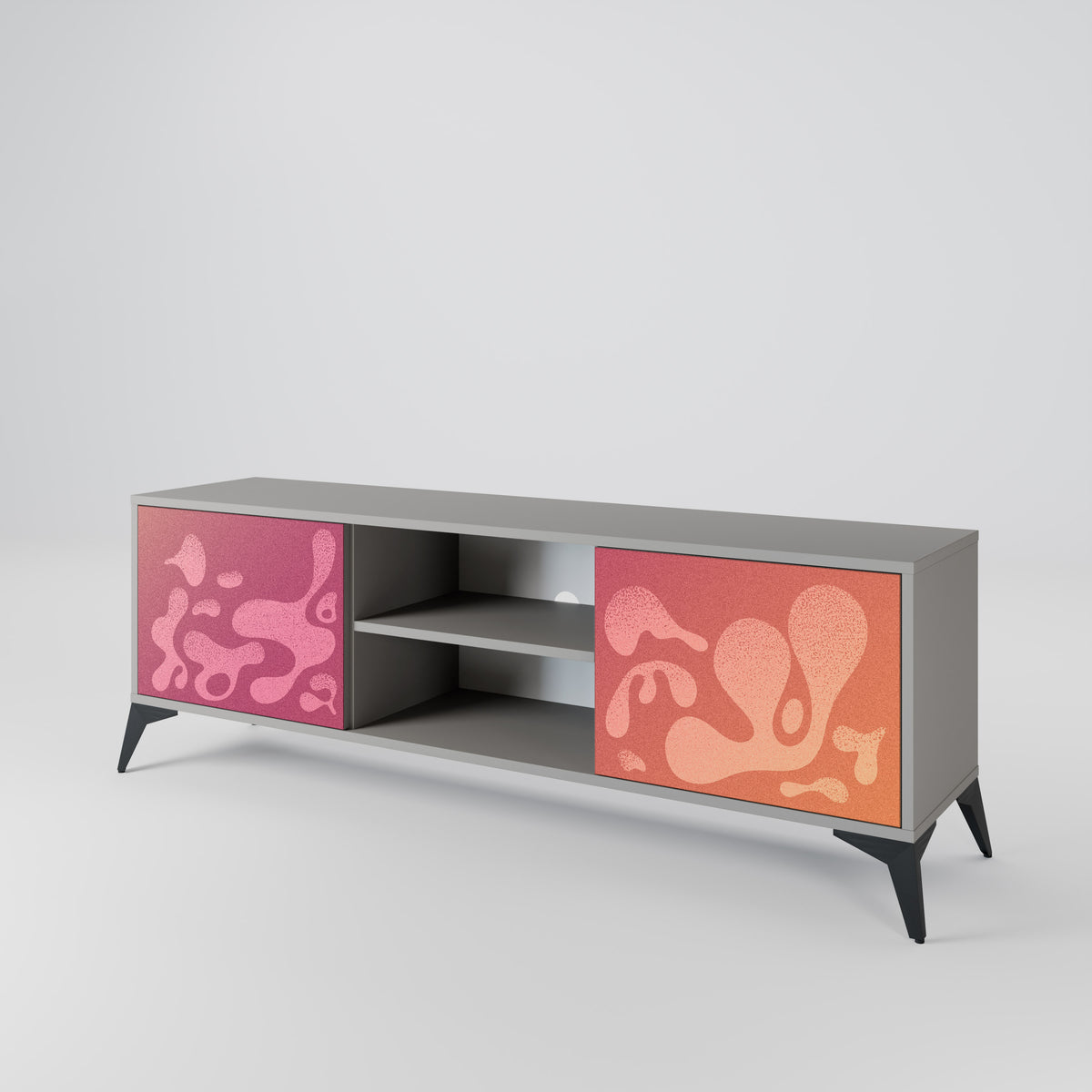 IRREGULAR PINK Mueble de TV de 2 Puertas