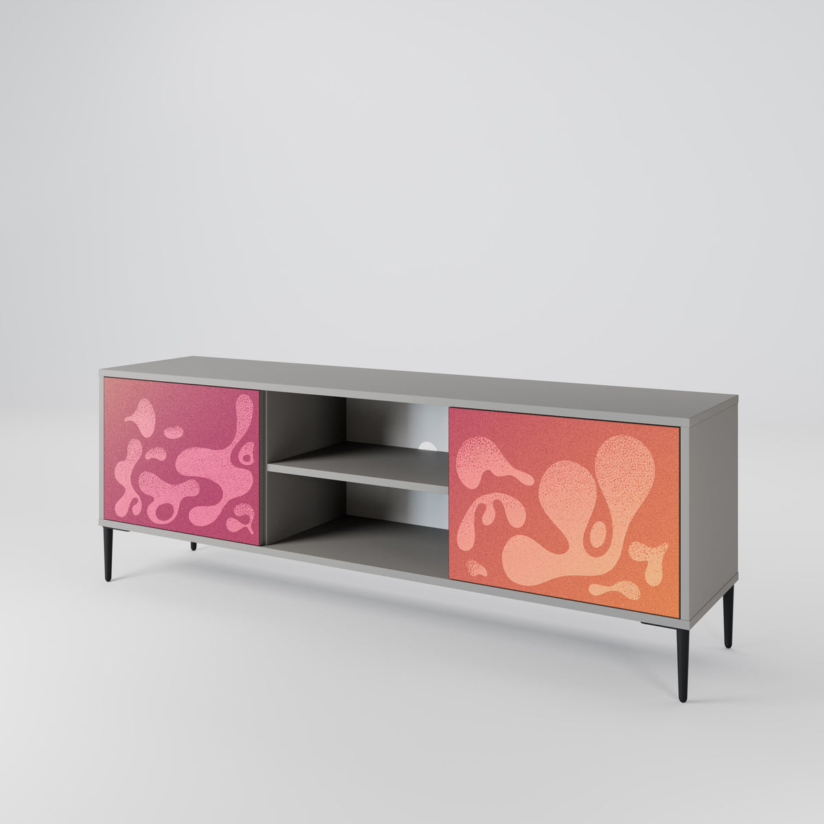 IRREGULAR PINK Mueble de TV de 2 Puertas