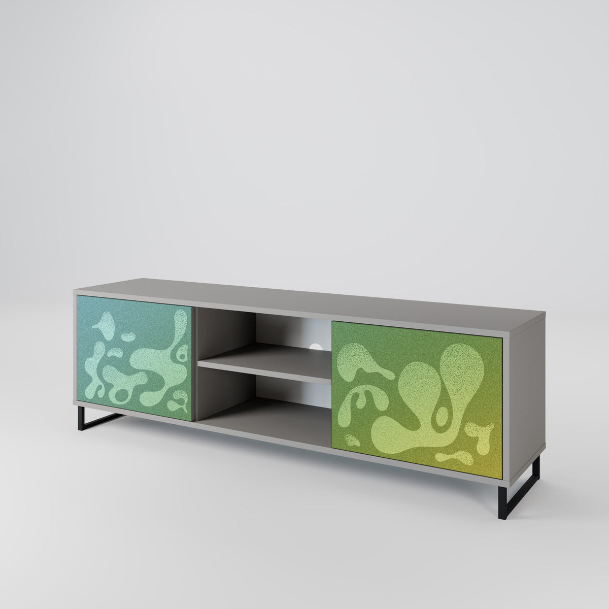 IRREGULAR BLUE Mueble de TV de 2 Puertas