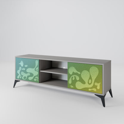 IRREGULAR BLUE Mueble de TV de 2 Puertas