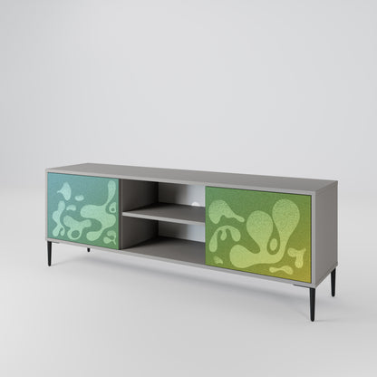 IRREGULAR BLUE Mueble de TV de 2 Puertas