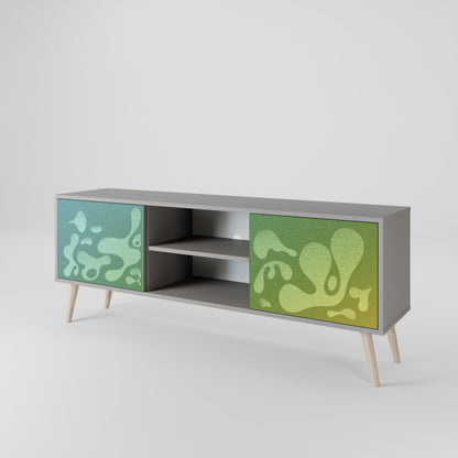 IRREGULAR BLUE Mueble de TV de 2 Puertas