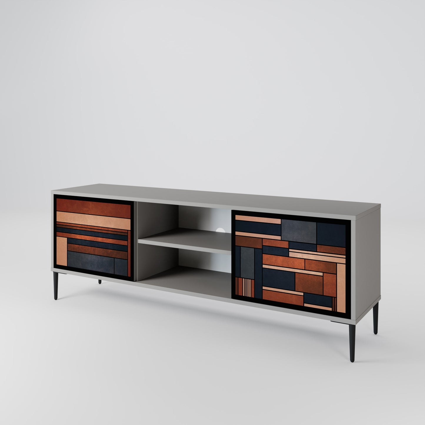 INTREPID FORMATION Mueble de TV de 2 Puertas
