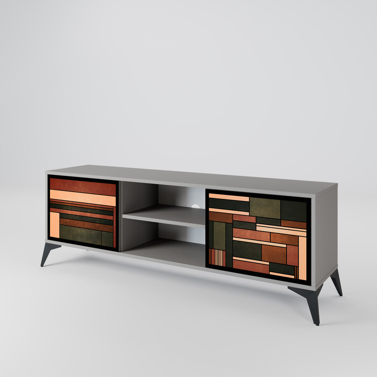 FIGURES OF NATURE Mueble de TV de 2 Puertas