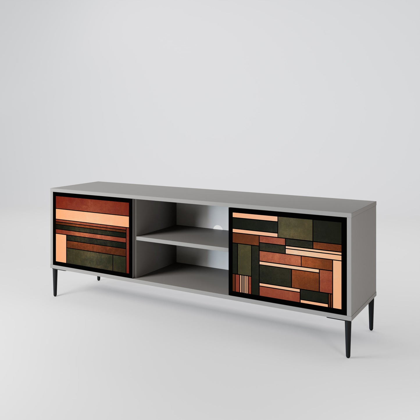 FIGURES OF NATURE Mueble de TV de 2 Puertas