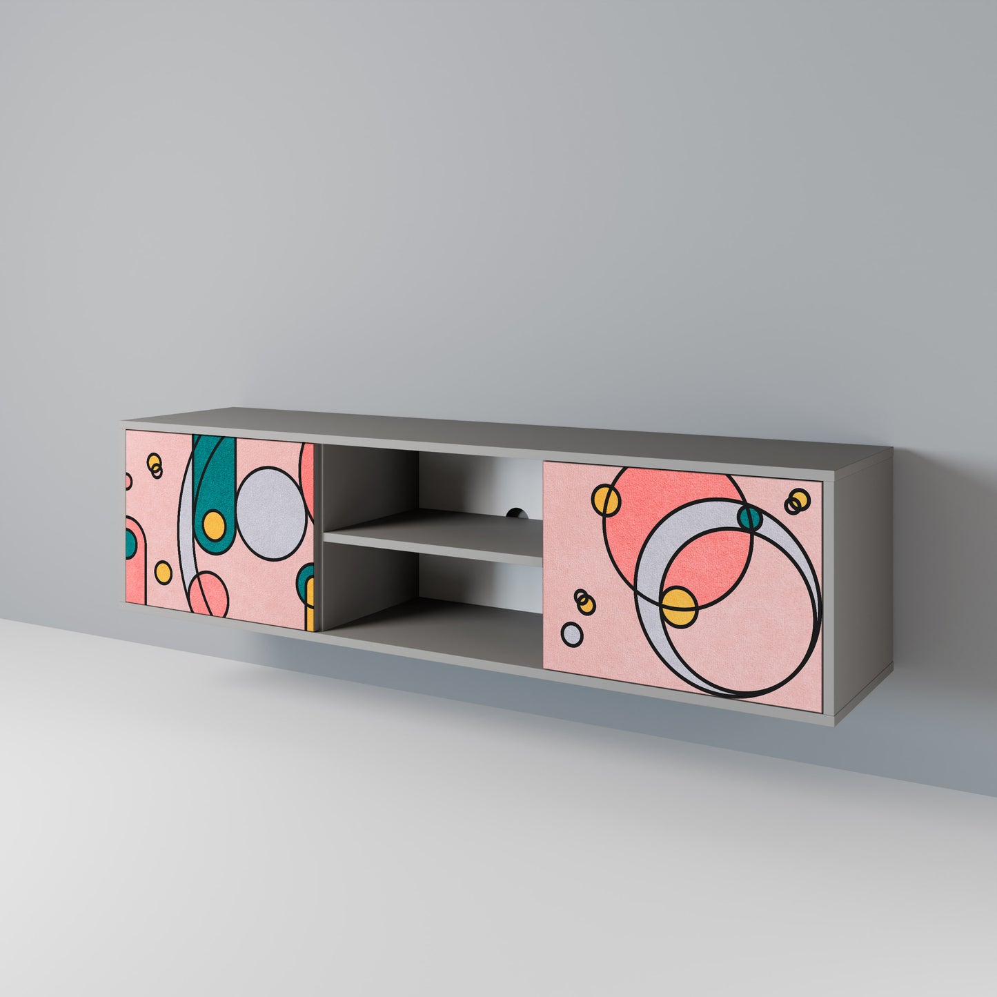 GOSSAMER ECHOES Mueble de TV de 2 Puertas