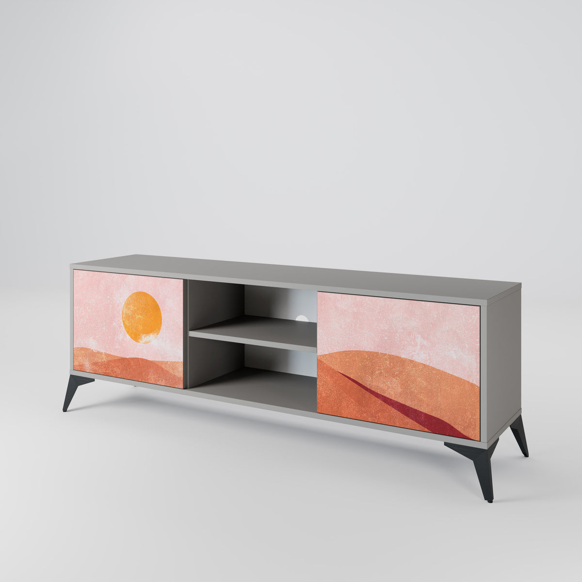 LUMINOUS SUNLIGHT Mueble de TV de 2 Puertas
