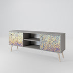 MOSAIC OF COLORS Mueble de TV de 2 Puertas en Acabado Gris