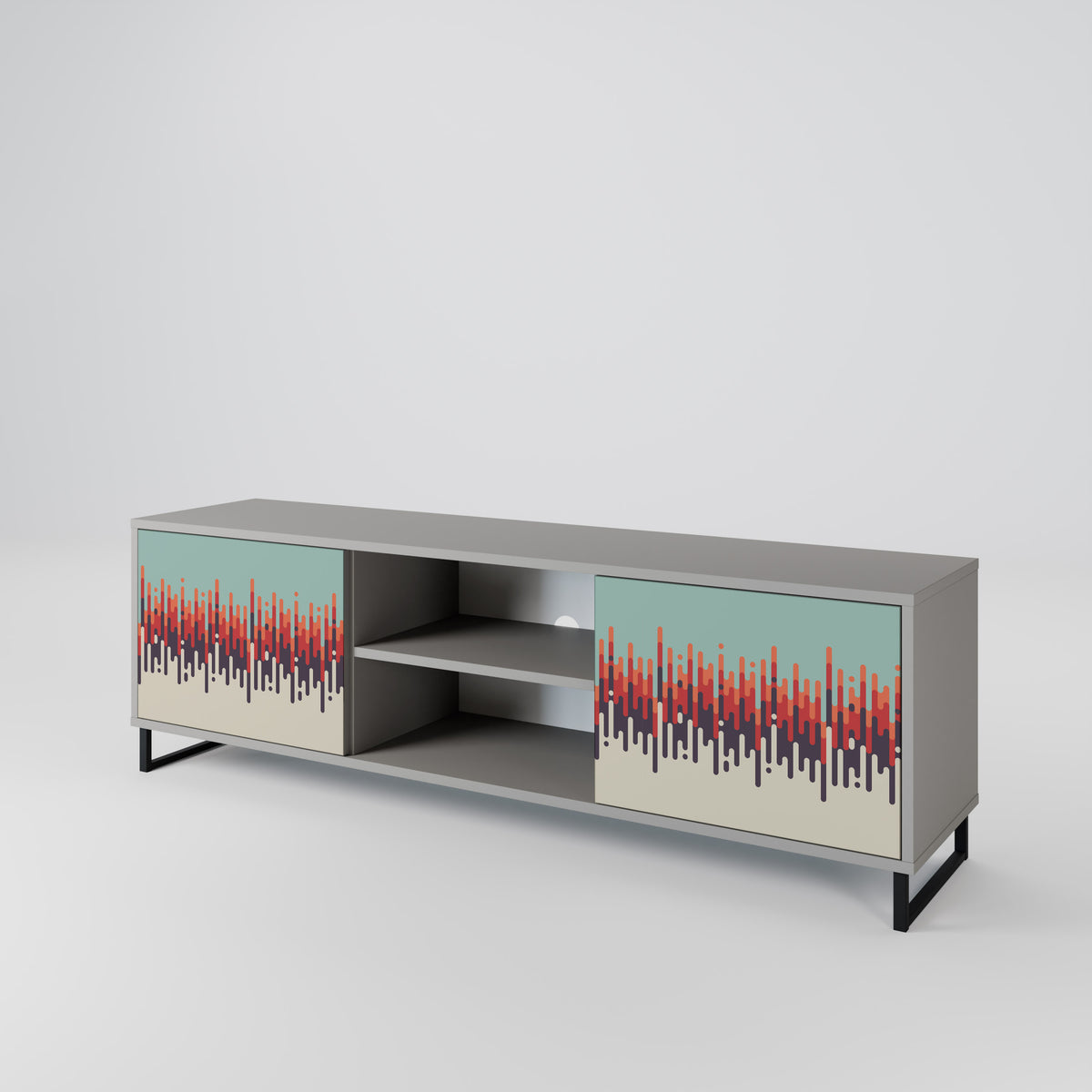 CHROMA CONTOURS Mueble de TV de 2 Puertas