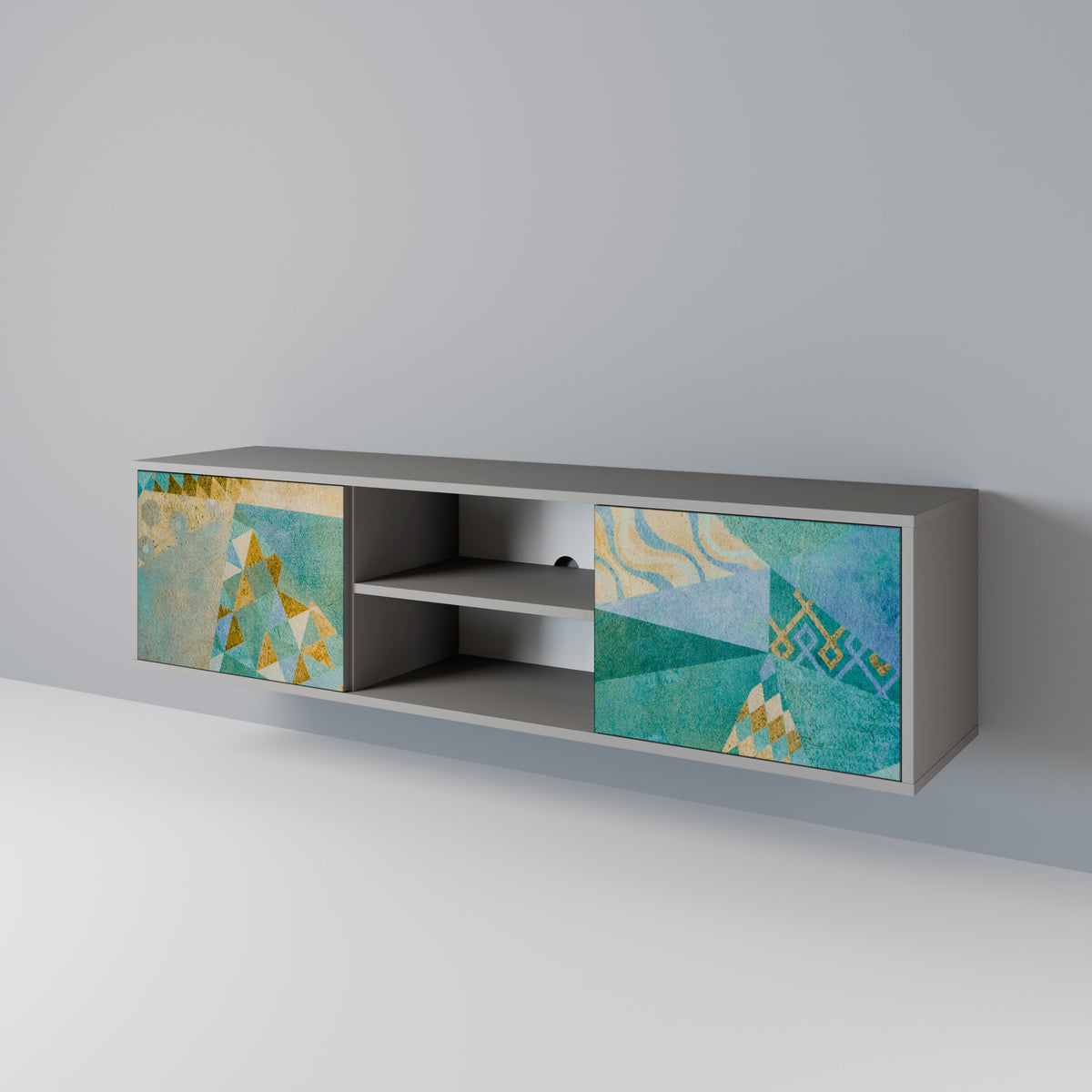 SPECTRUM SPLENDOR Mueble de TV de 2 Puertas