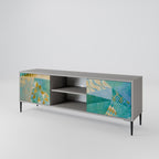 SPECTRUM SPLENDOR Mueble de TV de 2 Puertas en Acabado Gris