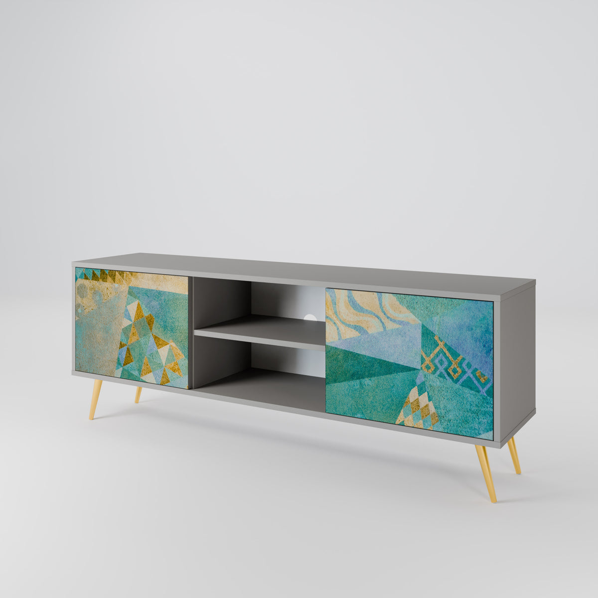 SPECTRUM SPLENDOR Mueble de TV de 2 Puertas