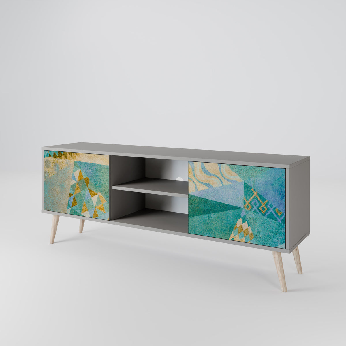 SPECTRUM SPLENDOR Mueble de TV de 2 Puertas
