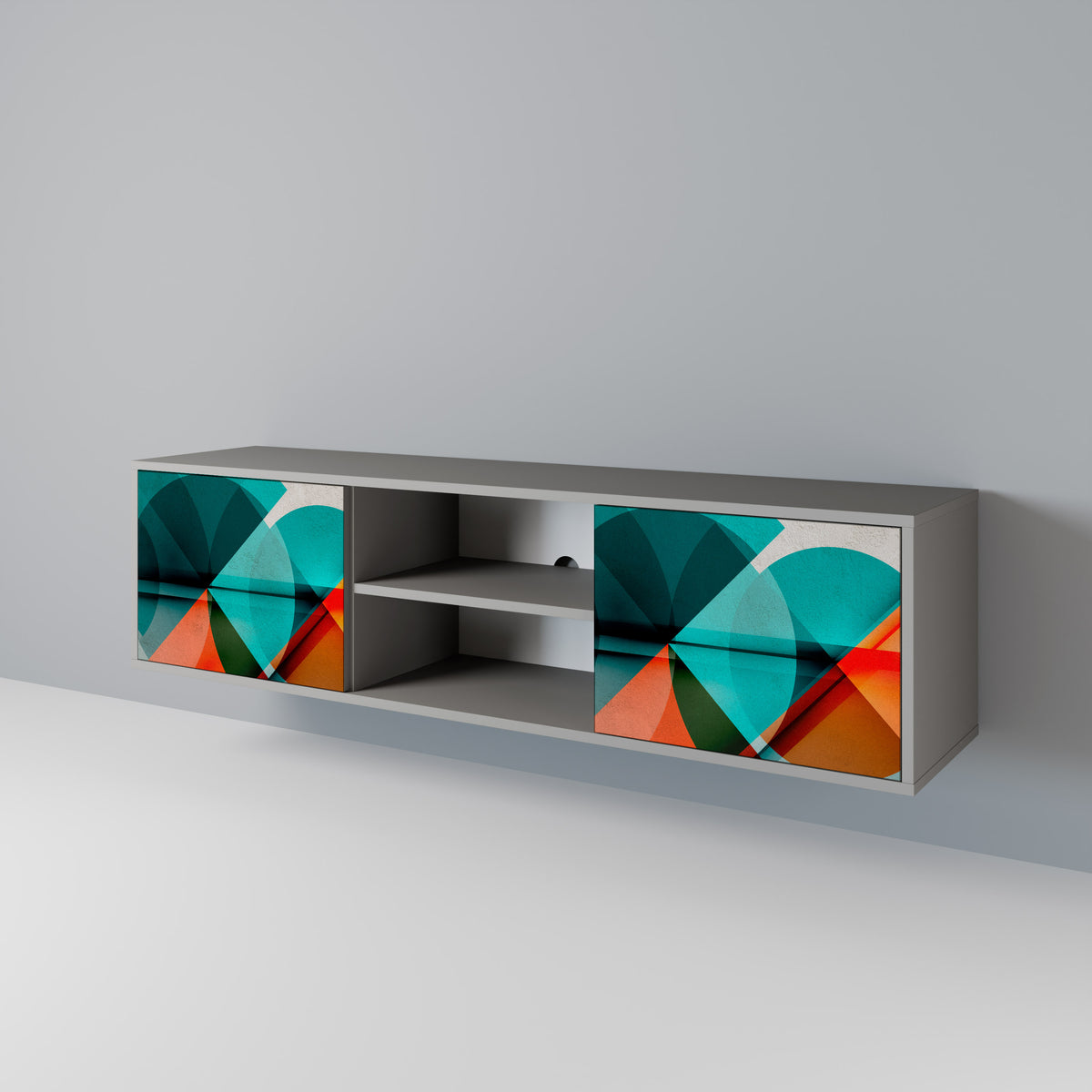 CIRCULAR RHAPSODY Mueble de TV de 2 Puertas