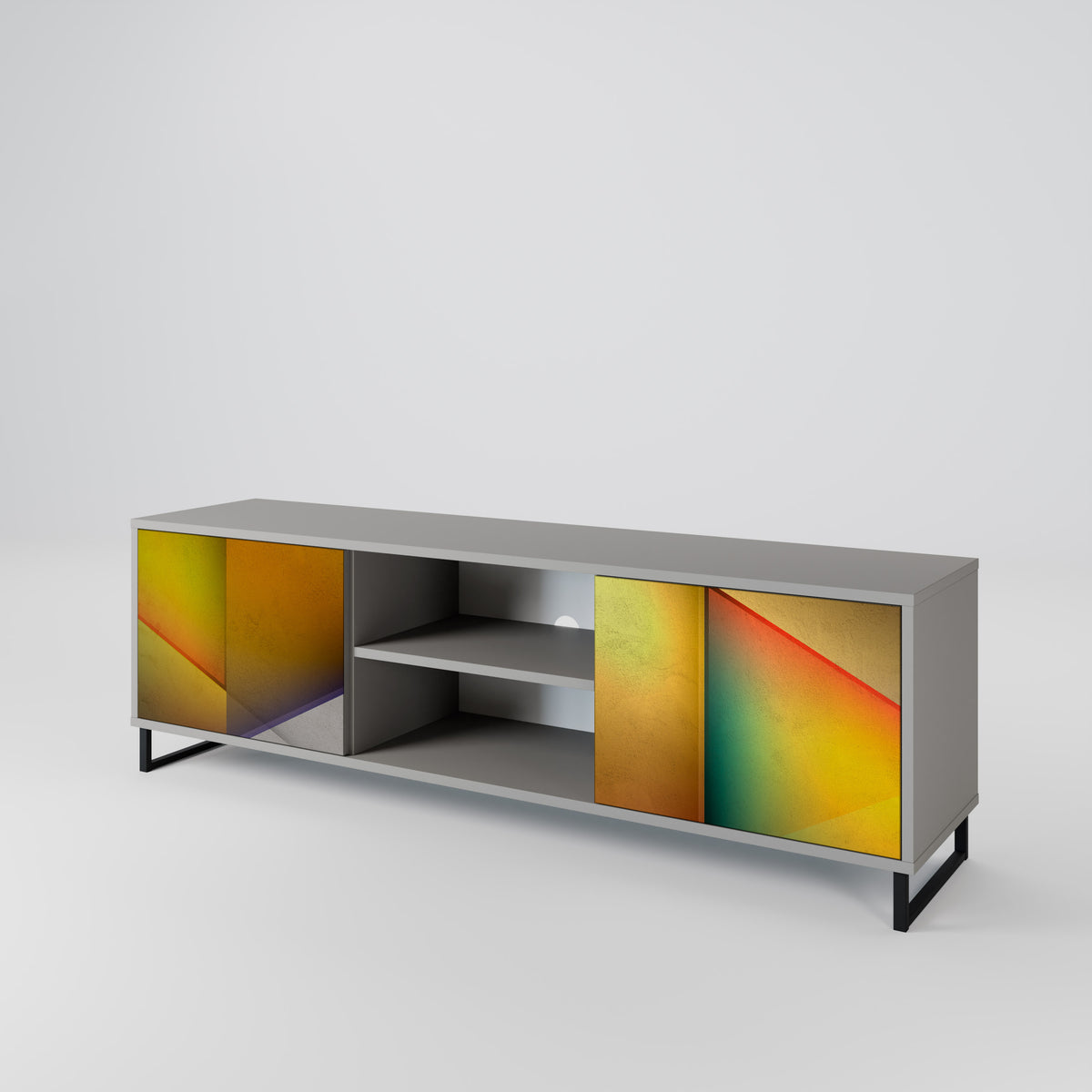 PIERCING SHARPNESS Mueble de TV de 2 Puertas