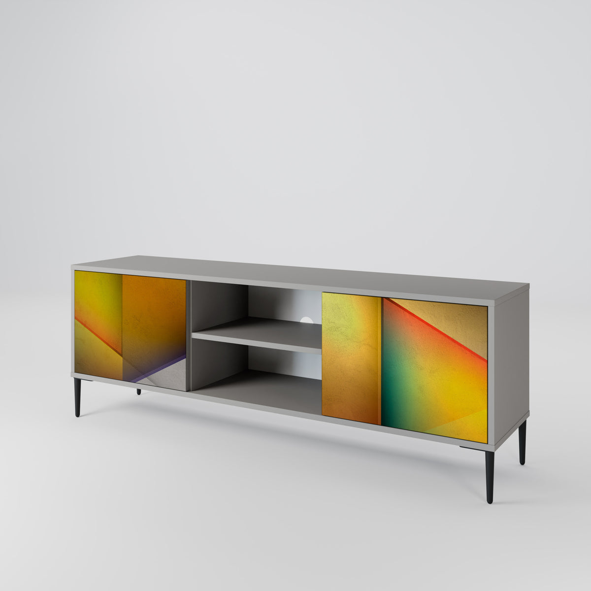 PIERCING SHARPNESS Mueble de TV de 2 Puertas