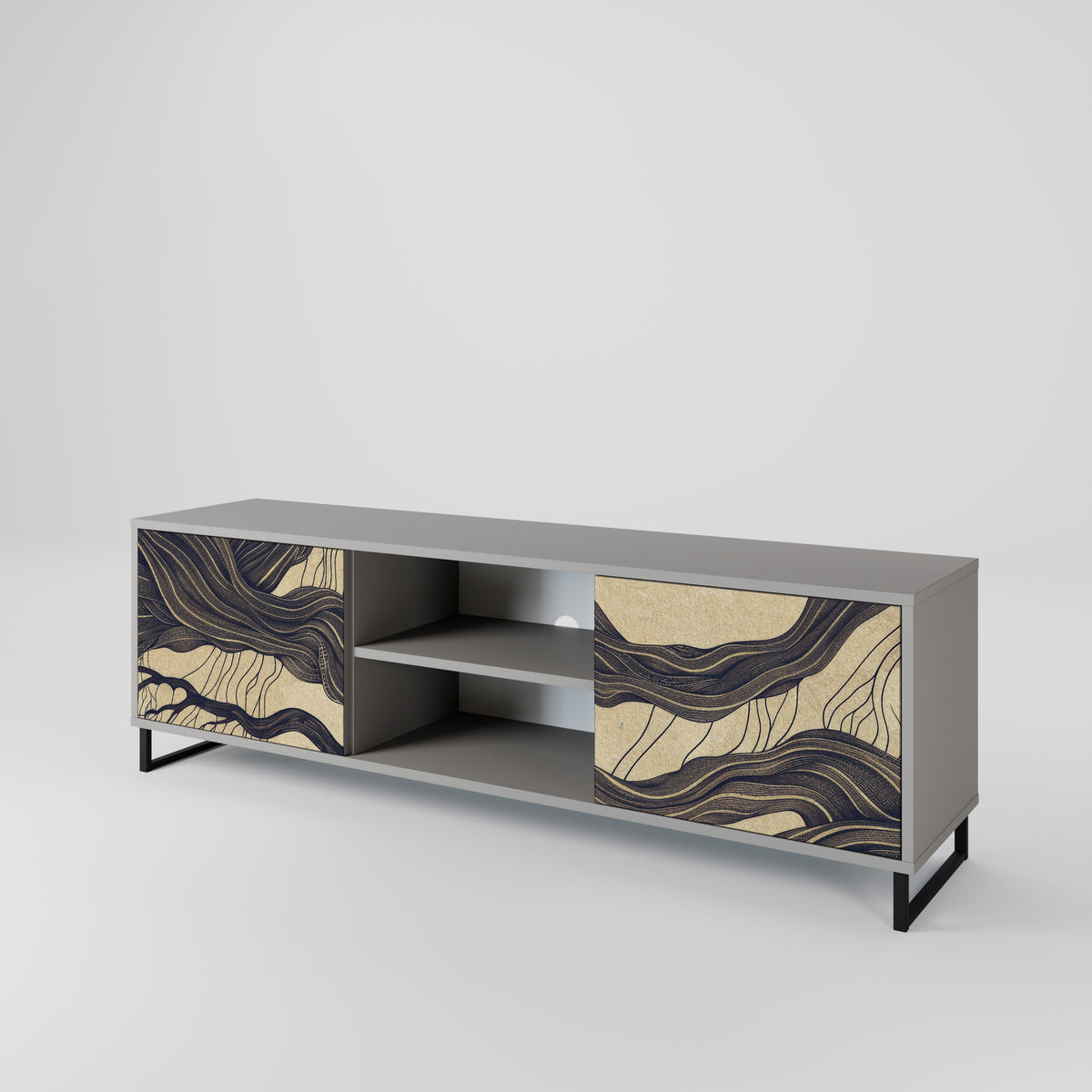 UNIFIED FRAGMENTS Mueble de TV de 2 Puertas