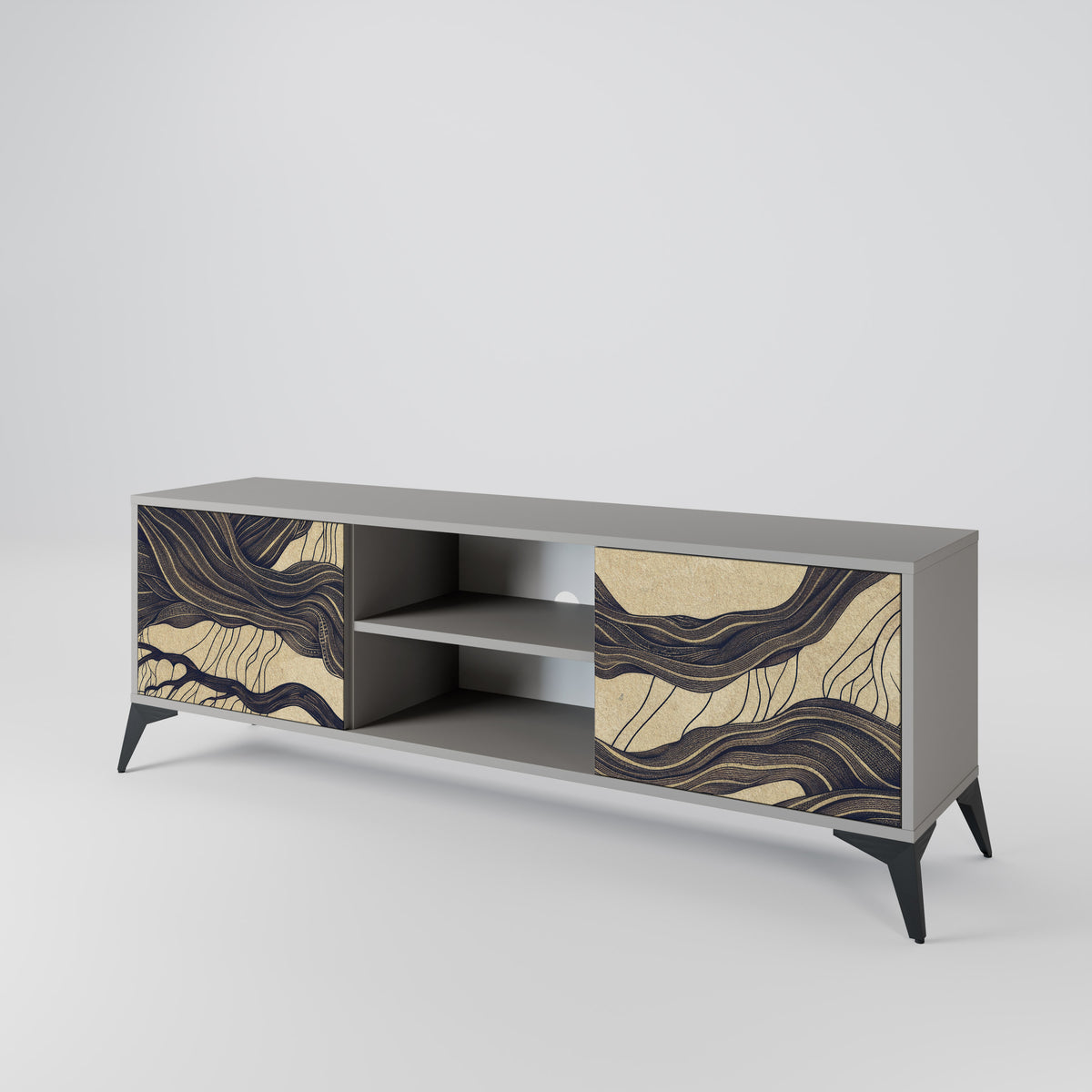UNIFIED FRAGMENTS Mueble de TV de 2 Puertas