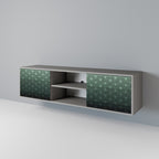 ORNAMENTAL GLIMMER 2-Door TV Stand in Grey Finish