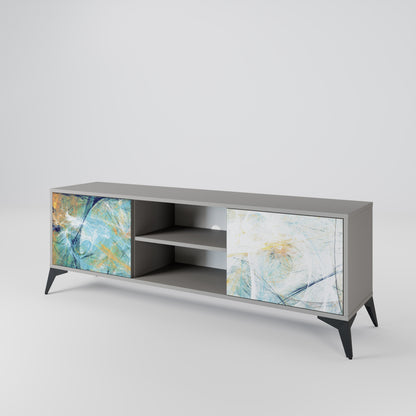 ABSTRACT THOUGHTS Mueble de TV de 2 Puertas