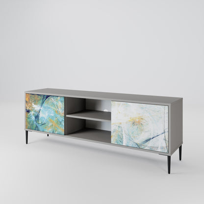 ABSTRACT THOUGHTS Mueble de TV de 2 Puertas