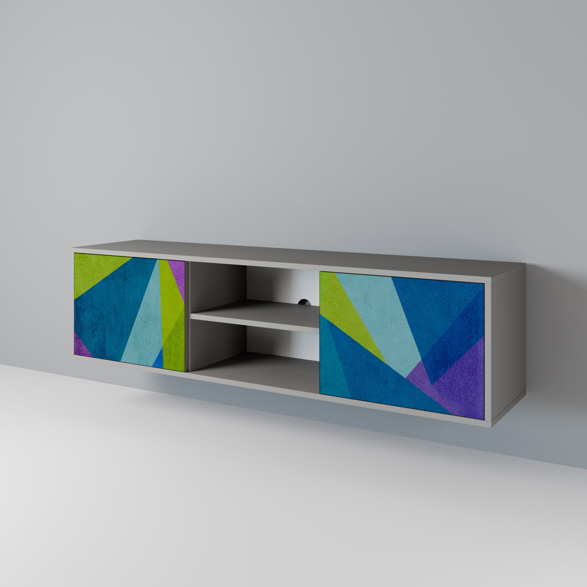COLD SHOWCASE Mueble de TV de 2 Puertas