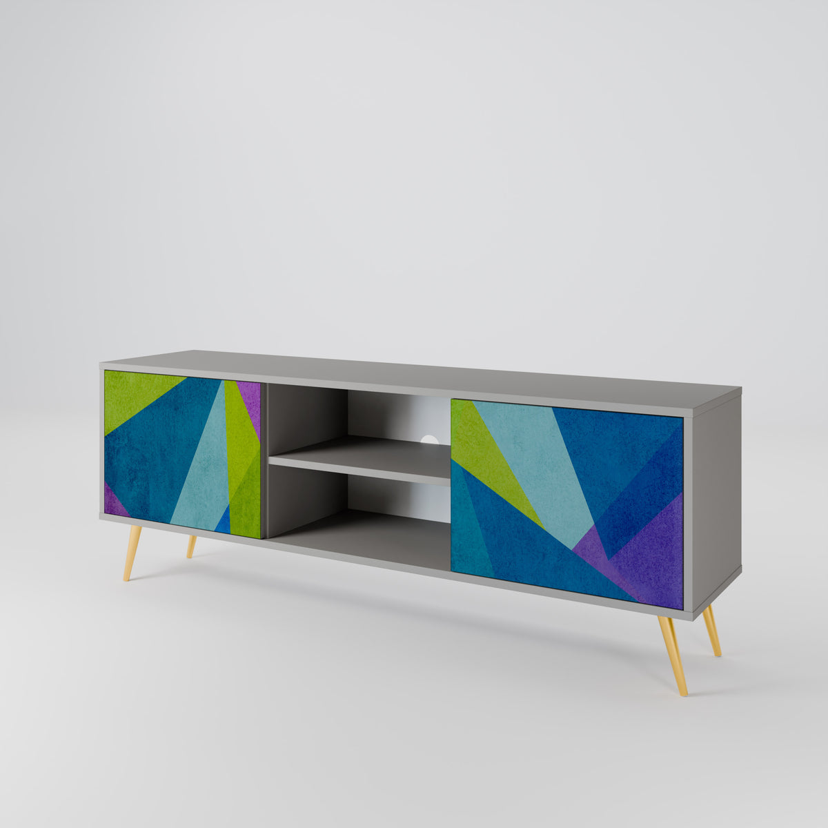 COLD SHOWCASE Mueble de TV de 2 Puertas