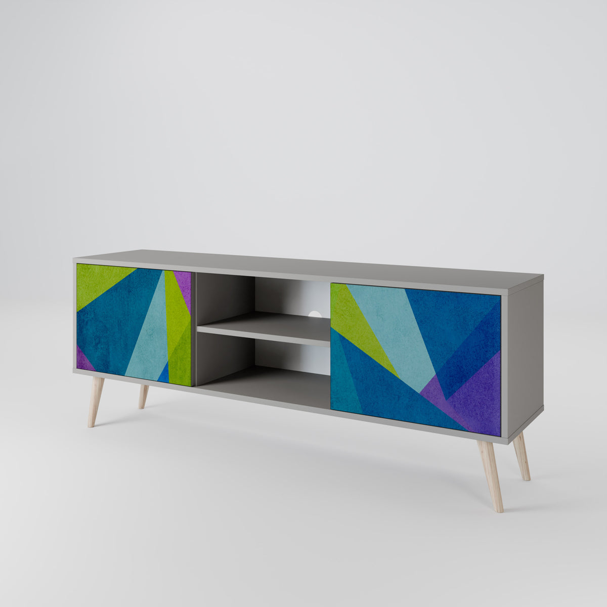 COLD SHOWCASE Mueble de TV de 2 Puertas