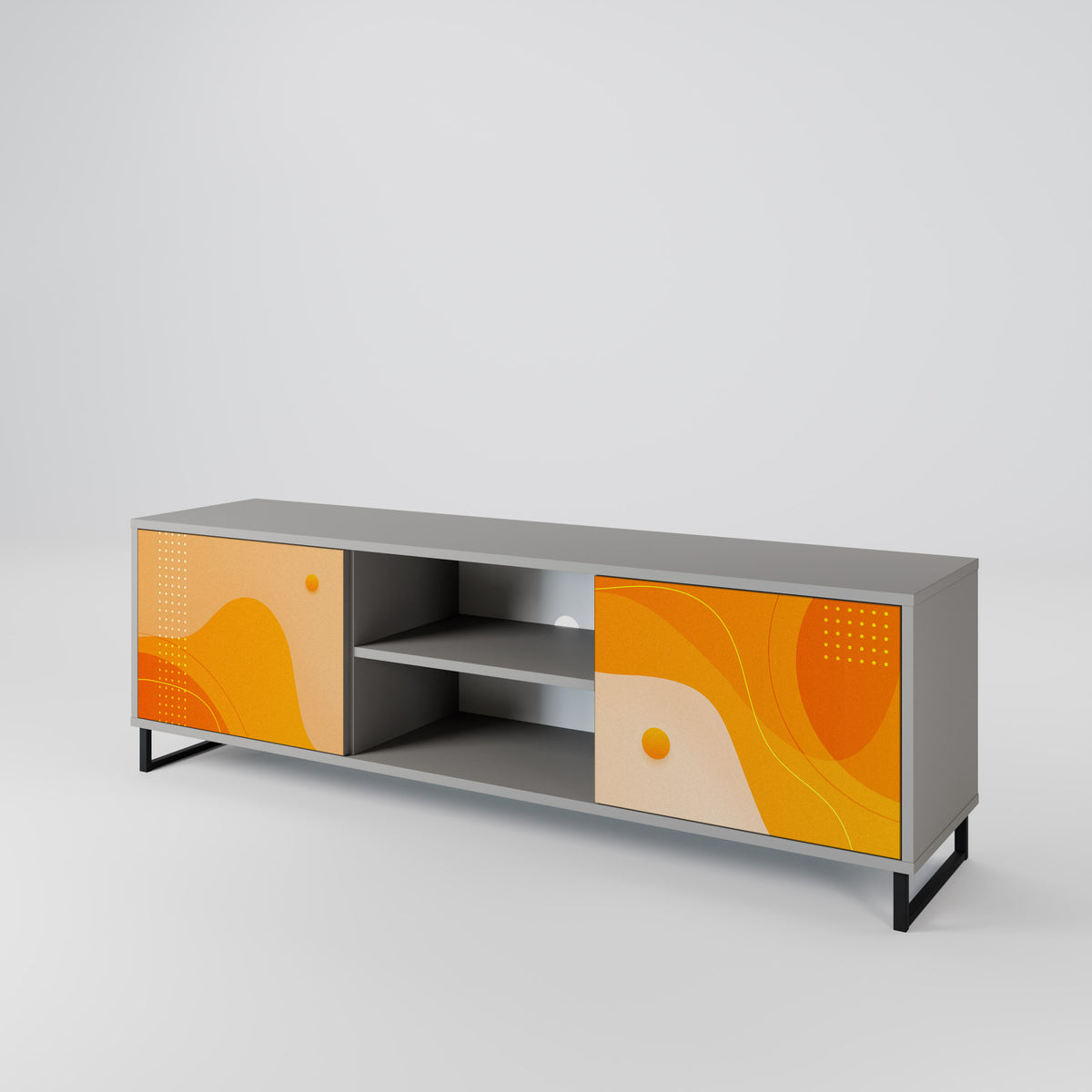 ORANGE ARRANGEMENT Mueble de TV de 2 Puertas