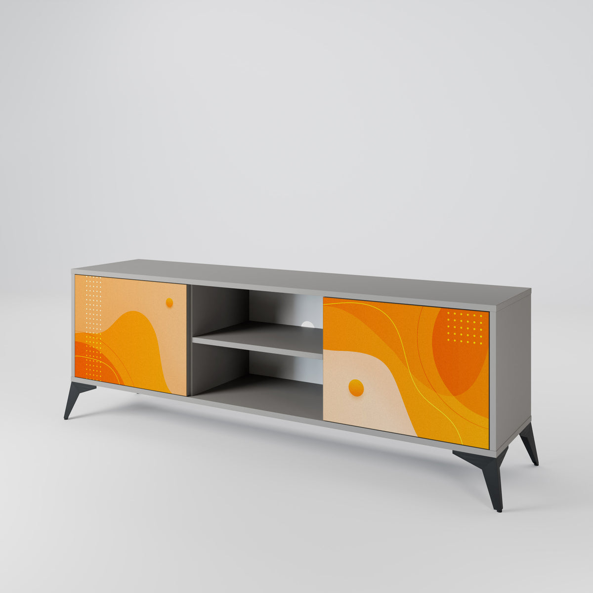 ORANGE ARRANGEMENT Mueble de TV de 2 Puertas