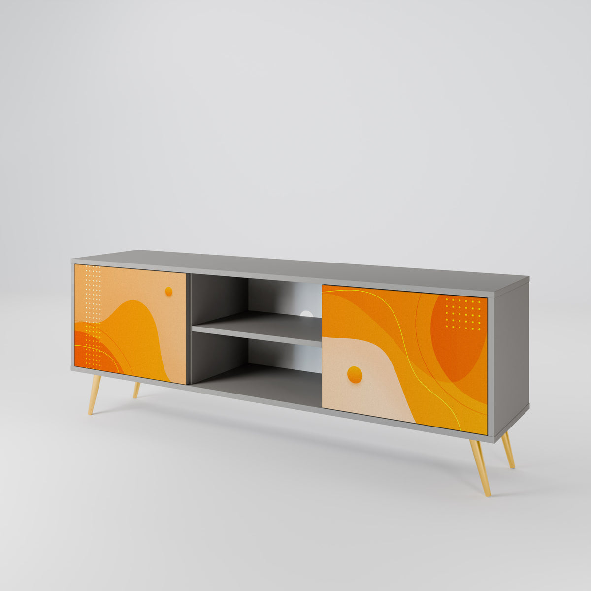 ORANGE ARRANGEMENT Mueble de TV de 2 Puertas