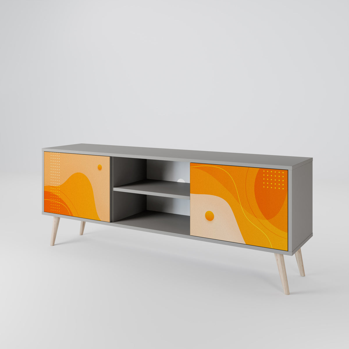 ORANGE ARRANGEMENT Mueble de TV de 2 Puertas