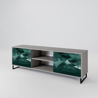 POLYGONAL FLOATING Mueble de TV de 2 Puertas