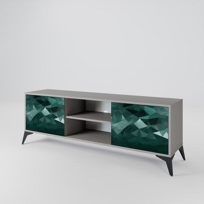 POLYGONAL FLOATING Mueble de TV de 2 Puertas