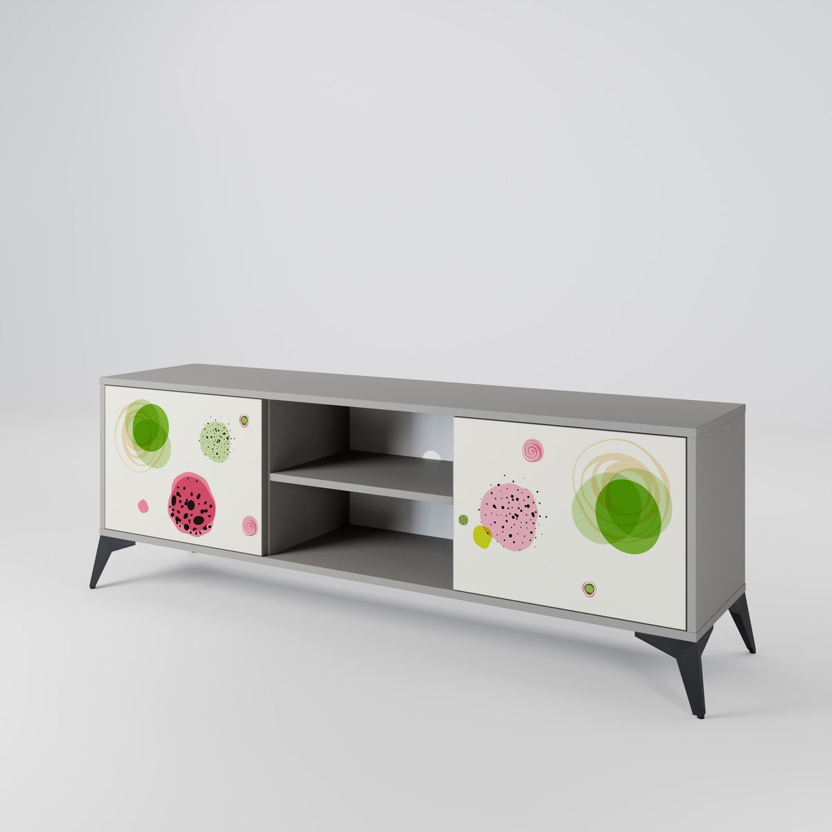 COLORFUL COSMOS Mueble de TV de 2 Puertas